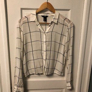 H&M Fashion Cropped Blouse